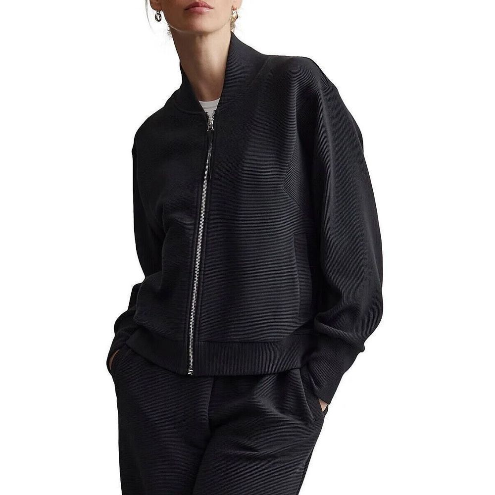Women's Black Bomber Jacket